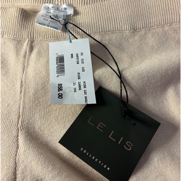 NWT Le Lis Collection Wide Leg Knit Pants - Picture 3 of 6